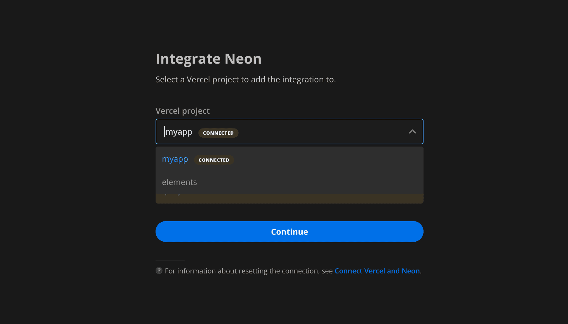 Confirm integration settings