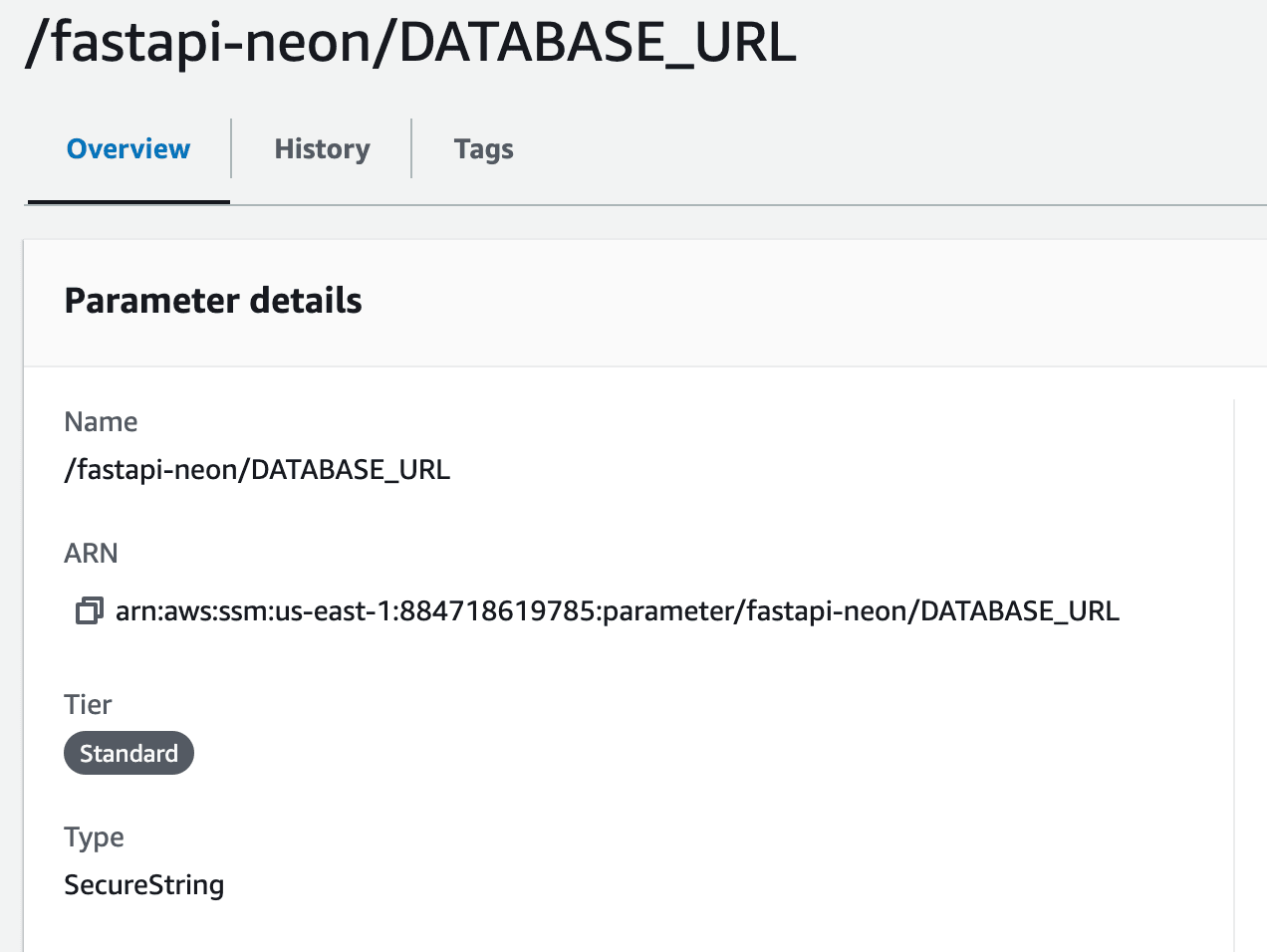 SSM Parameter Store - Copy parameter ARN
